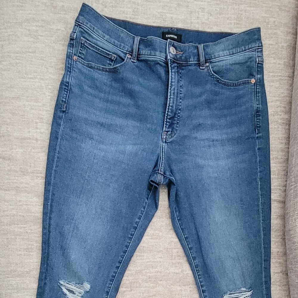 Express high rise skinny jeans